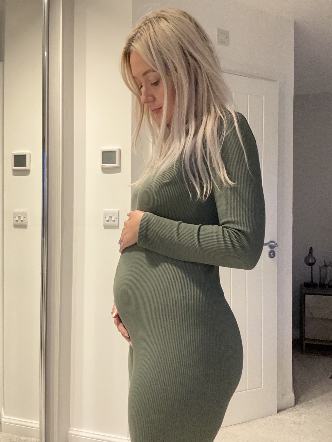 Leanne during pregnancy