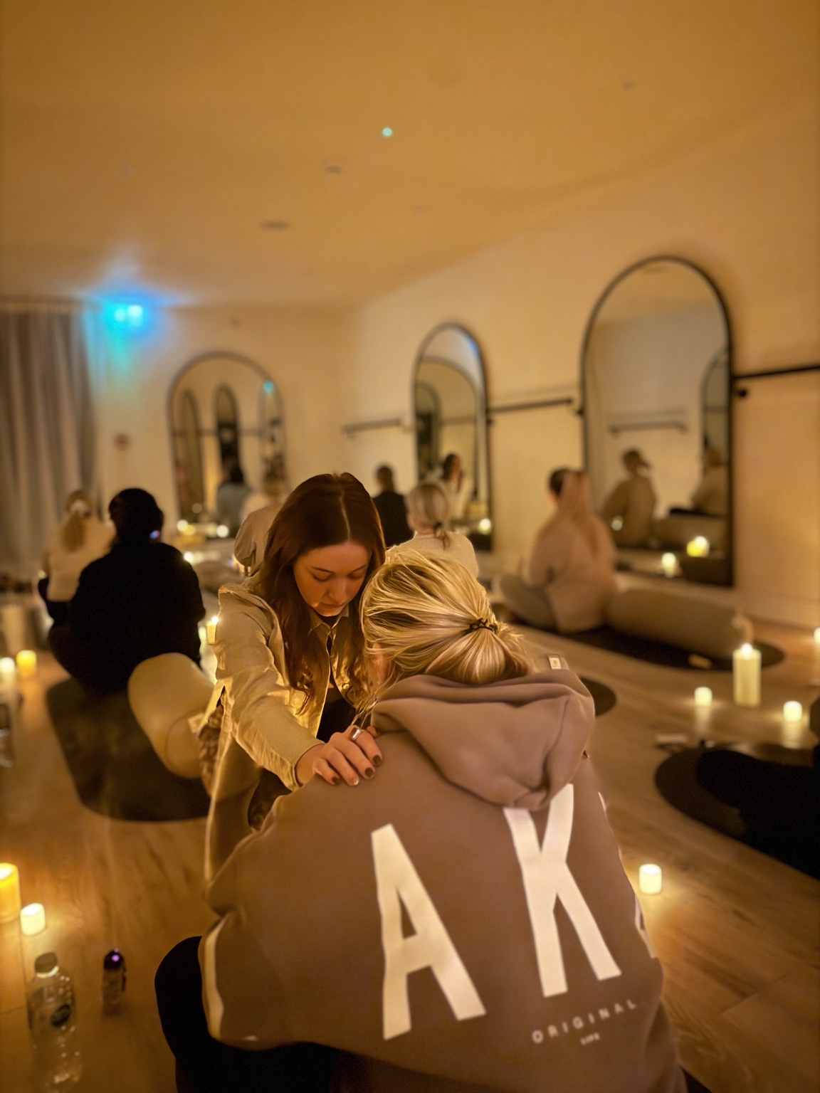 A participant resting under a blanket during HELD Release